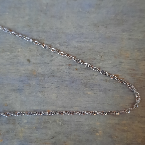 Vintage Sterling Silver Modernist Geometric Necklace - Picture 10 of 13